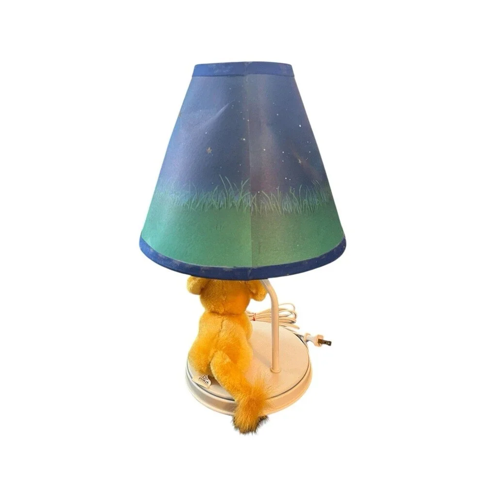 Vintage Lion King Simba Mufasa 1990's Dolly portable lamp Working